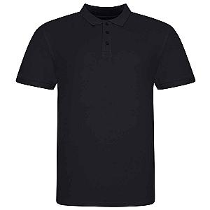 AWDis The 100 Cotton Piqué Polo Shirt - Deep Black