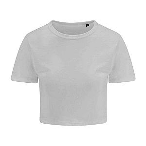 AWDis Ladies Tri-Blend Cropped T-Shirt - Solid White