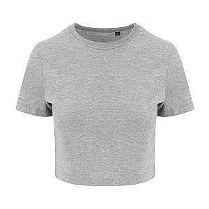 AWDis Ladies Tri-Blend Cropped T-Shirt - Heather Grey