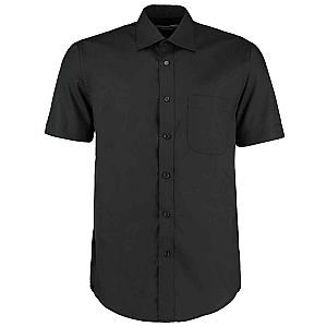 Kustom Kit Short Sleeve Classic Fit Business Shirt - Black