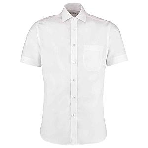 Kustom Kit Premium Short Sleeve Classic Fit Non-Iron Shirt - White