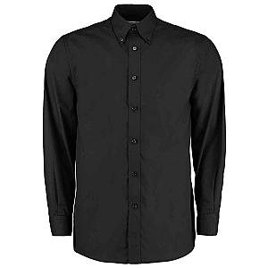Kustom Kit Long Sleeve Classic Fit Workforce Shirt - Black