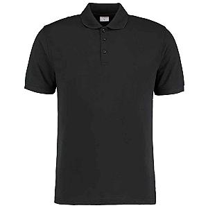 Kustom Kit Klassic Slim Fit Poly/Cotton Piqué Polo Shirt - Black
