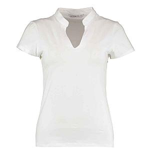 Kustom Kit Ladies V Neck Corporate Top - White