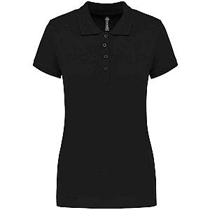 Kariban Ladies Short Sleeve Piqué Polo Shirt - Black