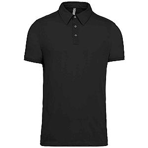 Kariban Jersey Polo Shirt - Black