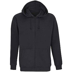 SOL'S Unisex Carter Full Zip Hoodie - Black