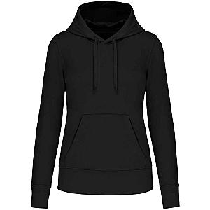 Kariban Ladies Eco Friendly Hooded Sweatshirt - Black