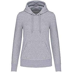 Kariban Ladies Eco Friendly Hooded Sweatshirt - Oxford Grey