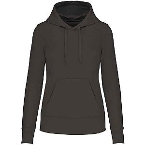 Kariban Ladies Eco Friendly Hooded Sweatshirt - Dark Grey
