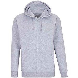 SOL'S Unisex Carter Full Zip Hoodie - Grey Marl