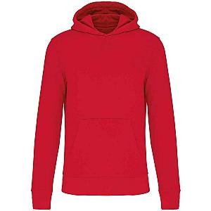 Kariban Kids Eco Friendly Hooded Sweatshirt - Red