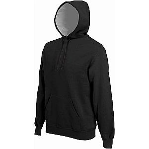 Kariban Heavy Contrast Hoodie - Black