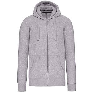 Kariban Full Zip Hooded Sweatshirt - Oxford Grey