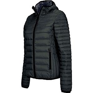 Kariban Ladies Lightweight Hooded Padded Jacket - Black