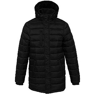 Kariban Lightweight Long Padded Parka Jacket - Black