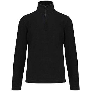 Kariban Enzo Zip Neck Micro Fleece - Black