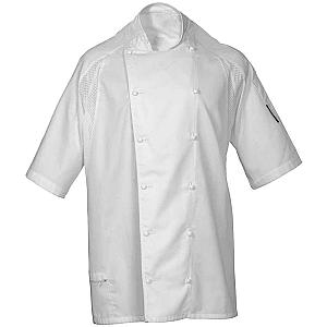 Le Chef Short Sleeve Executive Jacket - White