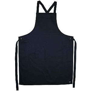 Le Chef Crossover Bib Apron - Black
