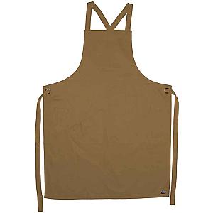 Le Chef Crossover Bib Apron - Khaki