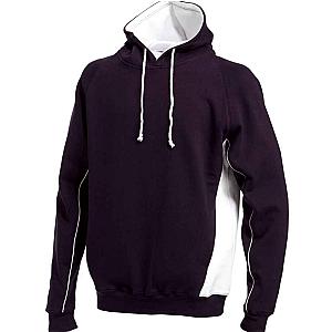 Finden + Hales Contrast Hooded Sweatshirt - Navy/White