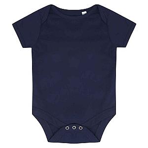 Larkwood Essential Short Sleeve Baby Bodysuit - Navy
