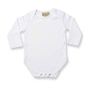 Larkwood Long Sleeve Baby Bodysuit - White