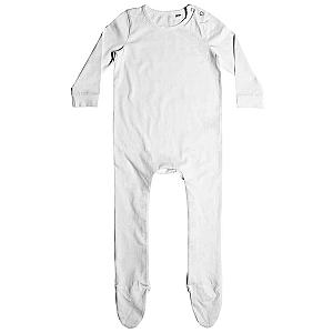 Larkwood Organic Baby Sleepsuit - White
