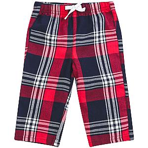 Larkwood Baby/Toddler Tartan Lounge Pants - Red/Navy