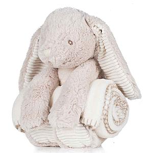 Mumbles Rabbit and Blanket Set - Cream