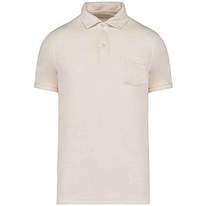 Native Spirit Terry Towel Polo Shirt - Ivory