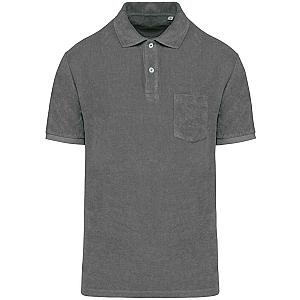 Native Spirit Terry Towel Polo Shirt - Iron Grey