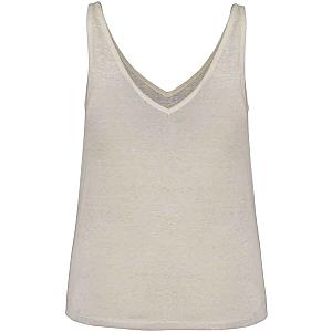Native Spirit Ladies Linen Tank Top - Ivory