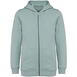 Native Spirit Kids Full Zip Hoodie - Jade Green