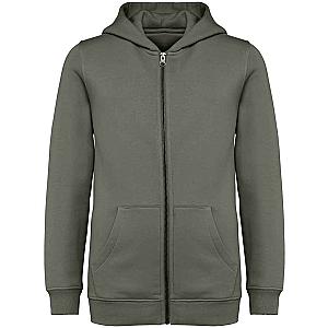 Native Spirit Kids Full Zip Hoodie - Organic Khaki