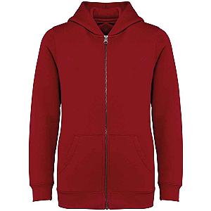 Native Spirit Kids Full Zip Hoodie - Hibiscus Red