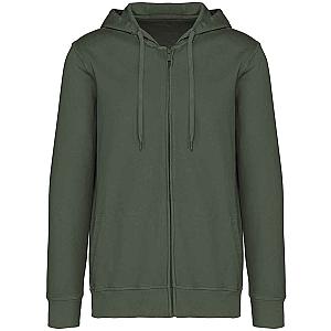 Native Spirit Unisex Terry 280 Zip Up Hoodie - Washed Organic Khaki