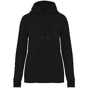 Native Spirit Ladies Raglan Sleeve Hoodie - Black