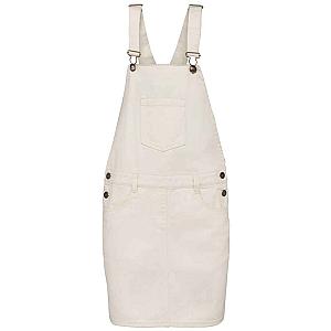 Native Spirit Ladies Dungarees Dress - Ivory