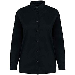 Native Spirit Ladies Long Sleeve TENCEL™ Shirt - Washed Dark Navy