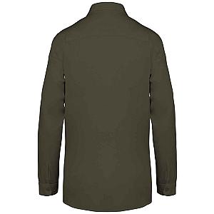 Native Spirit Ladies Long Sleeve TENCEL™ Shirt - Washed Organic Khaki