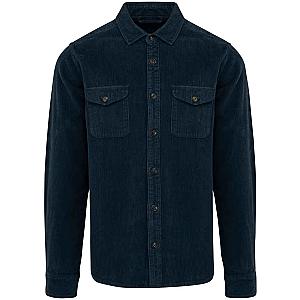Native Spirit Faded Corduroy Overshirt - Washed Navy