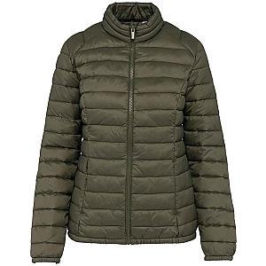 Native Spirit Ladies Lightweight Recycled Padded Jacket - Organic Khaki