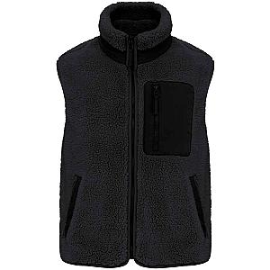 Native Spirit Unisex Sherpa Bodywarmer - Black