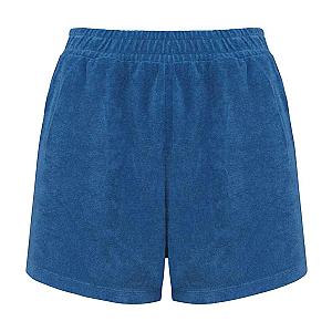 Native Spirit Ladies Terry Towel Shorts - Riviera blue