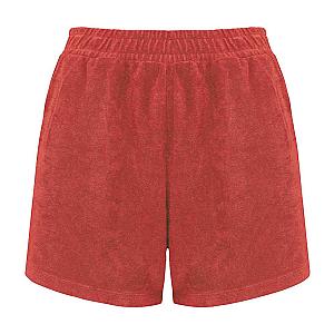 Native Spirit Ladies Terry Towel Shorts - Paprika
