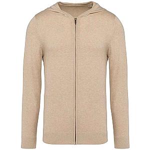 Native Spirit TENCEL™ Zip Hooded Sweater - Beige Sand Heather