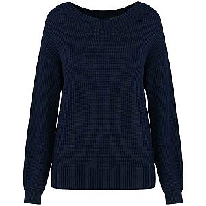 Native Spirit Ladies Merino Wool Sweater - Navy