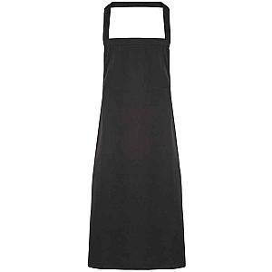 Premier Organic Cotton Bib Apron - Black
