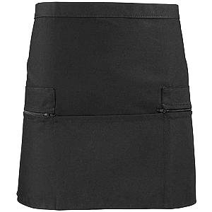 Premier Zip Pocket Waist Apron - Black
